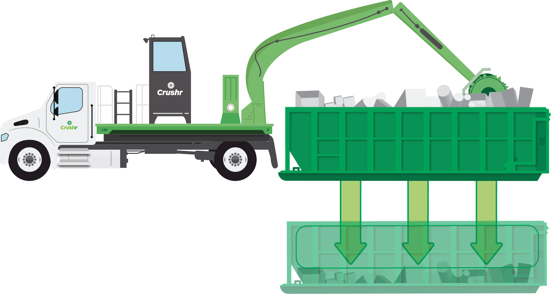 Illustration of Crushr in use